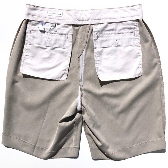 Cutter and Buck Shorts Mens size 34 Tan Khaki CB Dry Tec performance golf AS IS - Picture 6 of 8